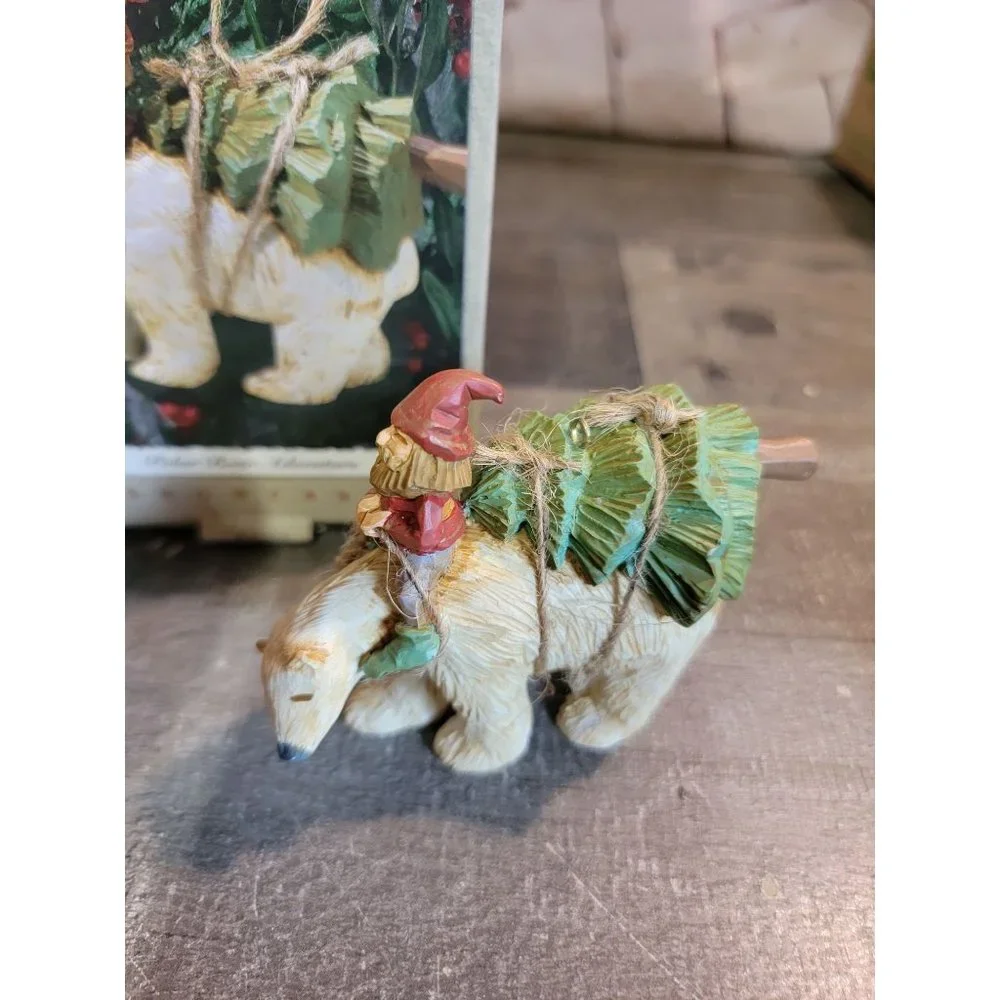 Hallmark‎ polar bear Adventure 1993 ornament Xmas decor